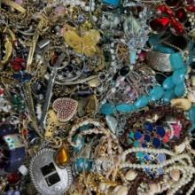 Lot of 12.1 lbs of estate fashion jewelry