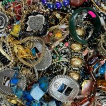 Lot of 10.8 lbs of estate fashion jewelry