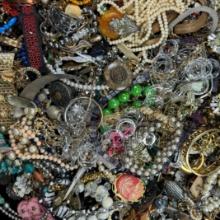 Lot of 12.4 lbs of estate fashion jewelry