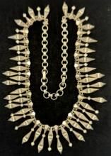 Estate Kendra Scott silver-tone spike collar necklace