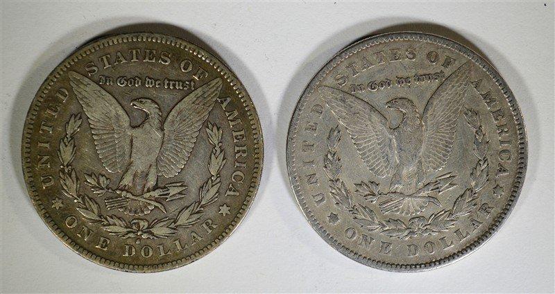 1878 7F XF & 1878-S VF MORGAN DOLLARS