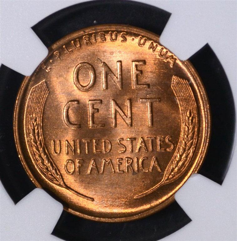 1946-D LINCOLN CENT, NGC MS-67 RED