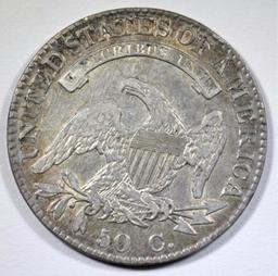 1822 BUST HALF DOLLAR, XF/AU