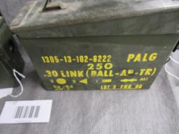 x2 large steel ammo cans.