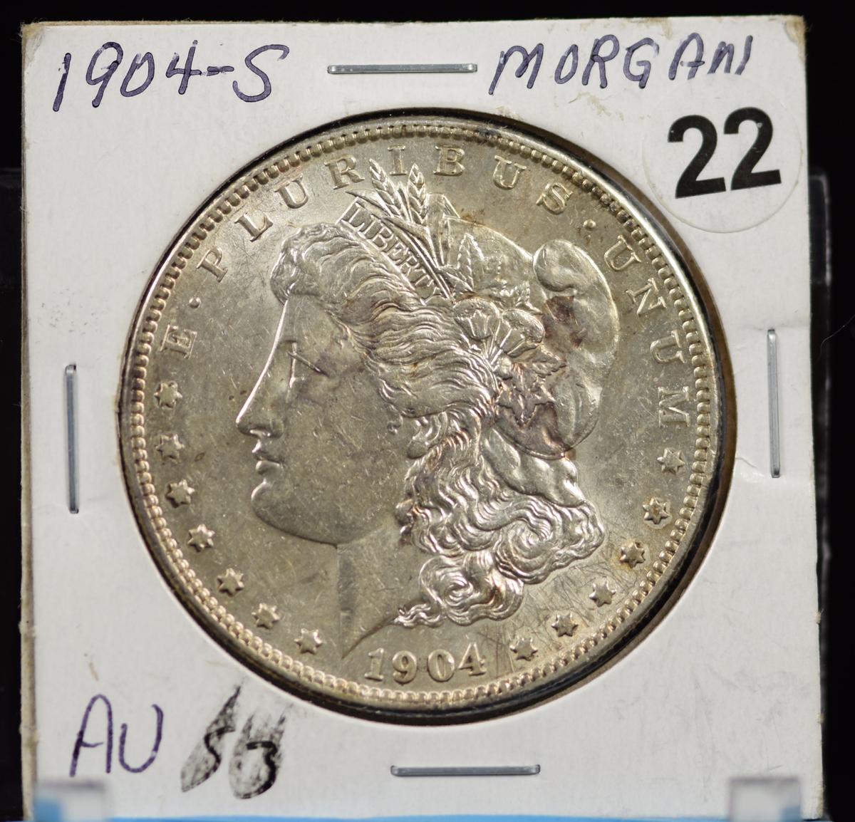 1904-S Morgan Dollar AU