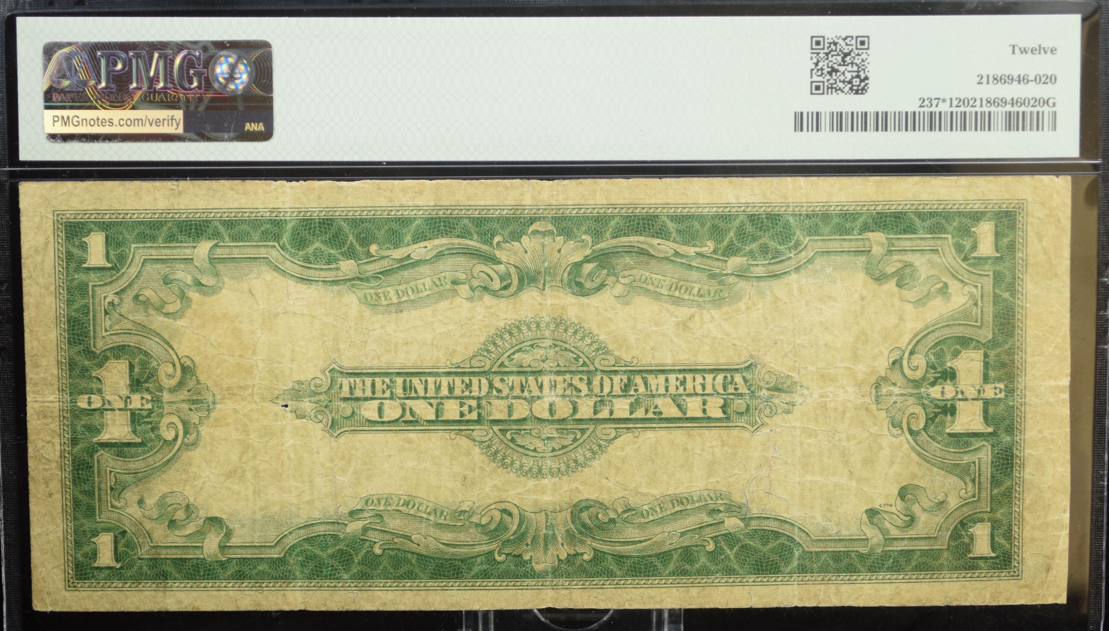 $1 1923 Silver Certificate *18579446* Star PMG12 Fine