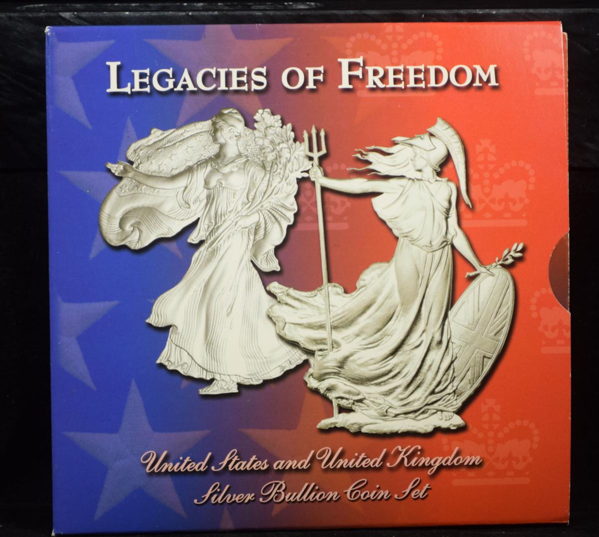 2 Silver Coins Legacies of Freedome