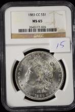 1883-CC Morgan Dollar NGC MS-65