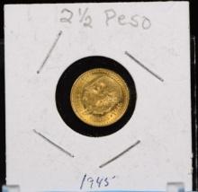 1945 Gold 2.5 Peso