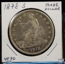 1878-S Trade Dollar VF30