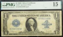 $1 1923 Silver Certificate B97321989 PMG15 CH Fine