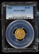 1928 $2.5 Gold Indian PCGS MS-62