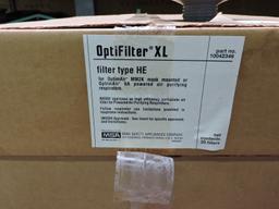 FIVE (5) cases of OptimAir MM2K Mask Filters Approx 20 filters per case BRAND NEW STILL IN BOX