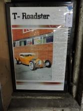 Framed Poster - Ford T-Roadster - 24" X 36"