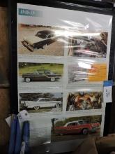 Framed Poster / Cars 1949 to 1959 / 24" X 36"