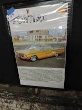 Framed Poster / Pontiac - 1960 / 24" X 36"