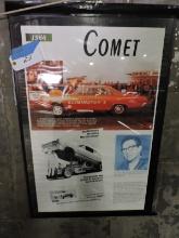 Framed Poster / 1966 Comet / 24" X 36"