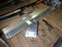 Diamond Plate - 2 Pieces - 5" X 7" and 8" X 15" (good for a mud flap?)