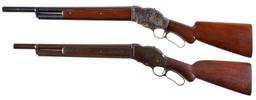Two Documented Winchester Model 1887 Lever Action Shotgun Used i