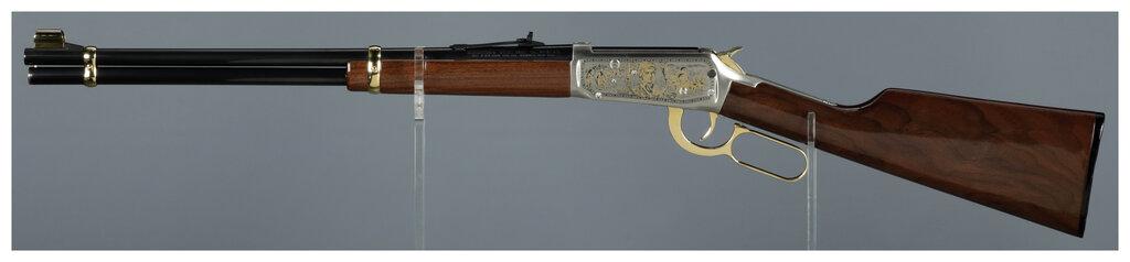 Engraved Winchester The Cherokee Trail of Tears Model 94AE Rifle