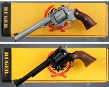 Two Ruger Revolvers with Boxes