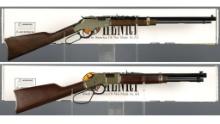 Two Henry Repeating Arms Lever Action Rifles with Boxes