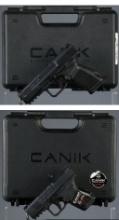 Two Canik Semi-Automatic Pistols with Cases