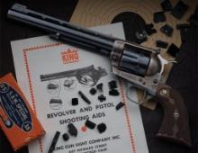 Engraved Colt-King Super Target Single Action Army Revolver
