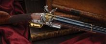 Double Barrel Flintlock Sporting Gun by Nicolas-Noel Boutet