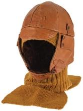 Identified World War I US Army Air Service Leather Flight Helmet