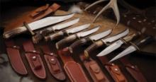 Collector's Lot of Eight Randall Knives with Sheaths