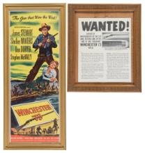 Two Framed "Winchester '73" Movie Related Posters
