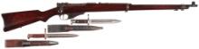 U.S. Navy Winchester-Lee 1895 Rifle with Letter and Bayonets