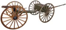 Spanish-American War Colt 1895 Gatling with Carriage and Caisson