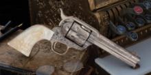 Antique Factory Engraved Colt Frontier Six Shooter SAA Revolver