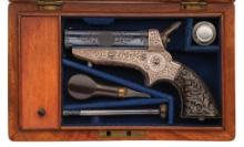 Engraved Tipping & Lawden Model 1A Pepperbox Pistol
