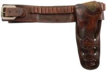 G.H. & J.S. Collins "Mexican Loop" Holster with Gun Belt
