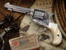 Texas Shipped Engraved Colt Model 1877 Lightning DA Revolver