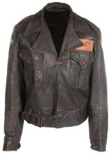 WWII USAAF 8th Air Force Veteranâ€™s Painted Leather Jacket