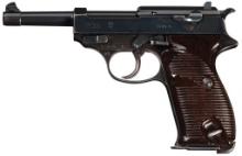 WWII Nazi Walther ac/40 Code P-38 Pistol with Matching Magazine