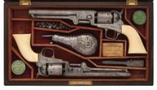 Pair of Factory Engraved Colt Model 1851 Navy Revolvers