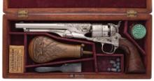 Colt Model 1860 Army Revolver with Heavy Leaf Scroll Engraving