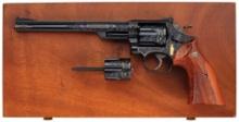 Russel J. Smith Engraved/Inlaid S&W Model 53 Revolver with Case