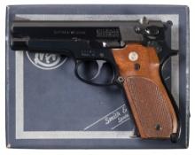 Steel Frame Smith & Wesson Model 39 Pistol with Box