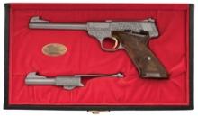 Factory Engraved Belgian Browning Renaissance Challenger Pistol