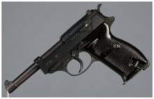 German Mauser "byf/44" Code P38 Semi-Automatic Pistol