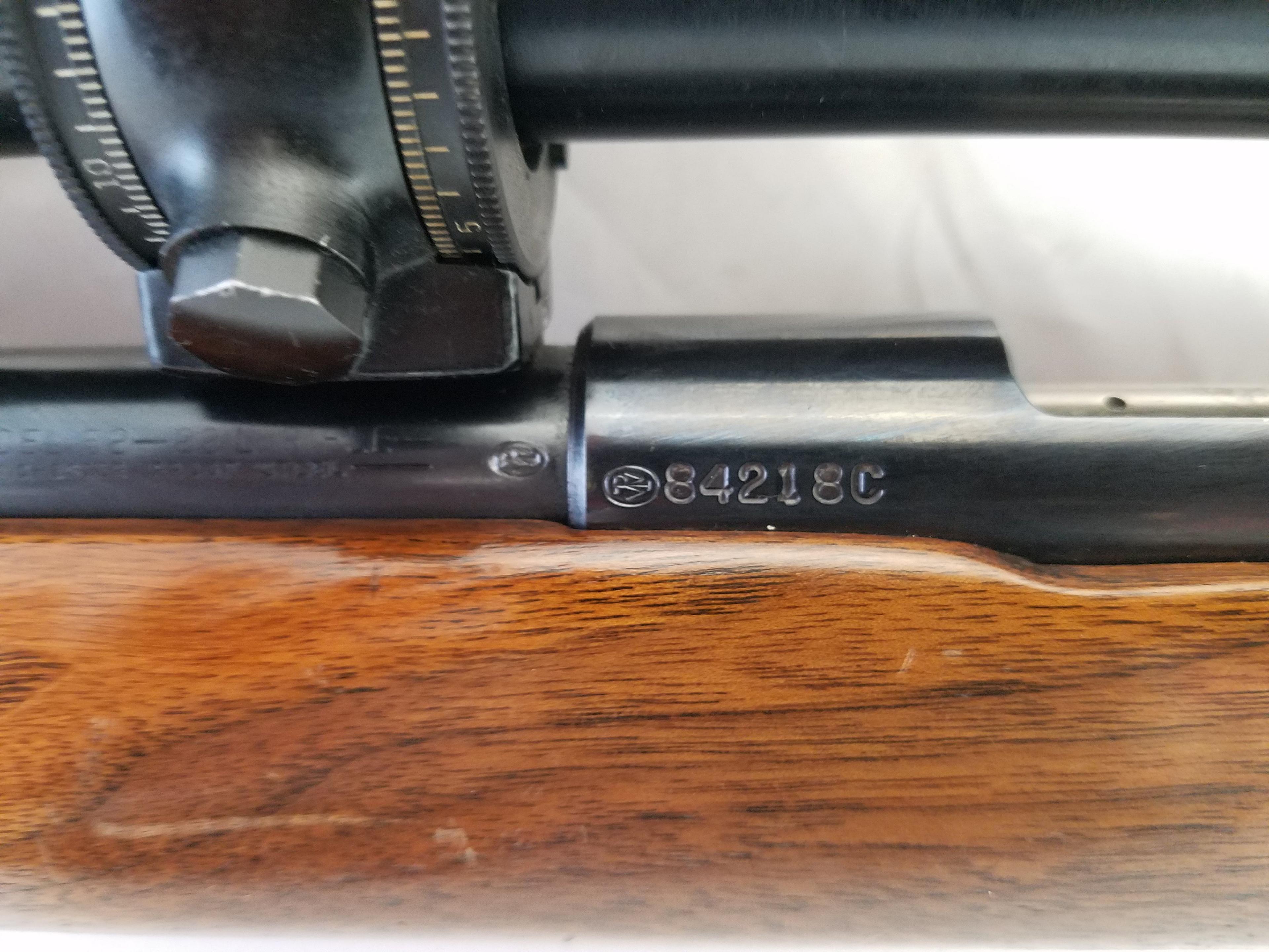 Winchester 52C 22LR w/NPA & Unertl Scope w/wood box s/n84218C