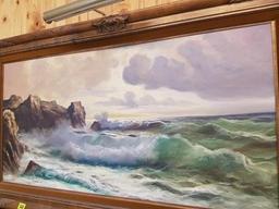 Beautiful "Ocean Surf" Oil Painting