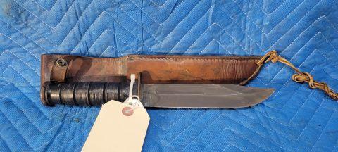 Camillus 21in Knife w/leather