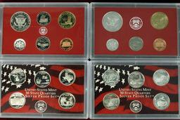 2 US Silver Proof Sets; 2004 & 2006